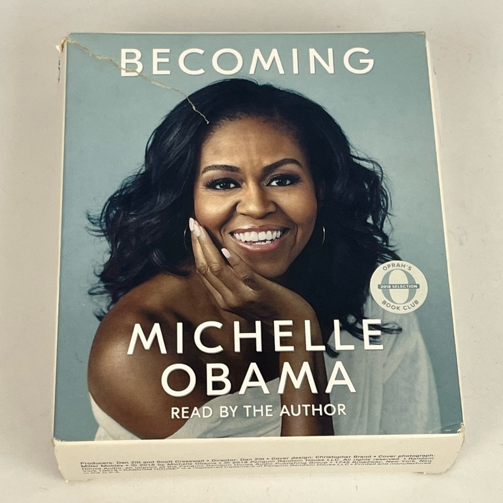Becoming by Michelle Obama Read By The Author CD Set